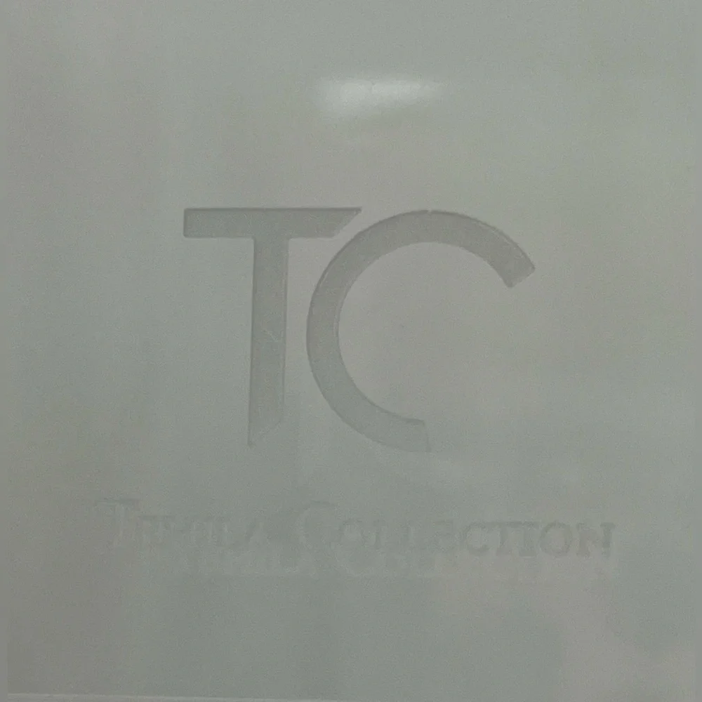 Tehila Collection clear and dark purple vase HARD TO FIND